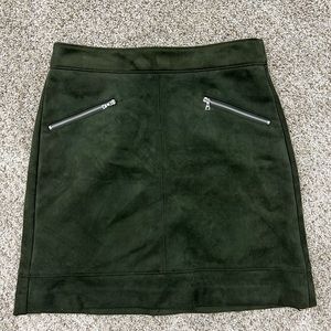 LOFT suede skirt